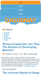 Mobile Screenshot of dadaway.com